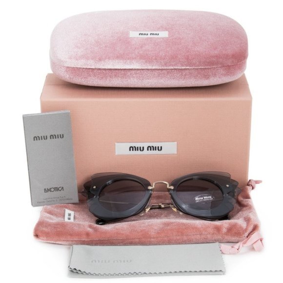 Miu Miu Grey Butterfly Sunglasses - Picture 4 of 4